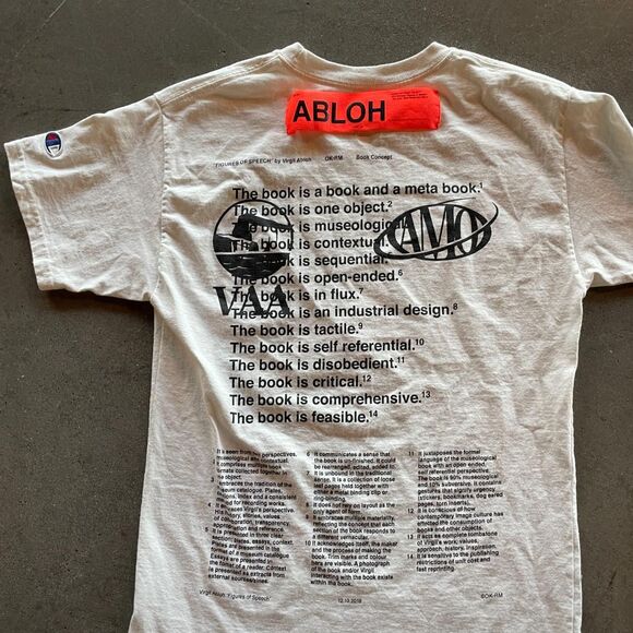 Virgil Abloh Off White MCA Chicago "Figures of Speech" tee youth Large - Picture 2 of 3